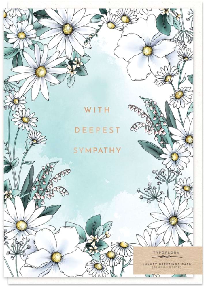 Typoflora | With deepest sympathy