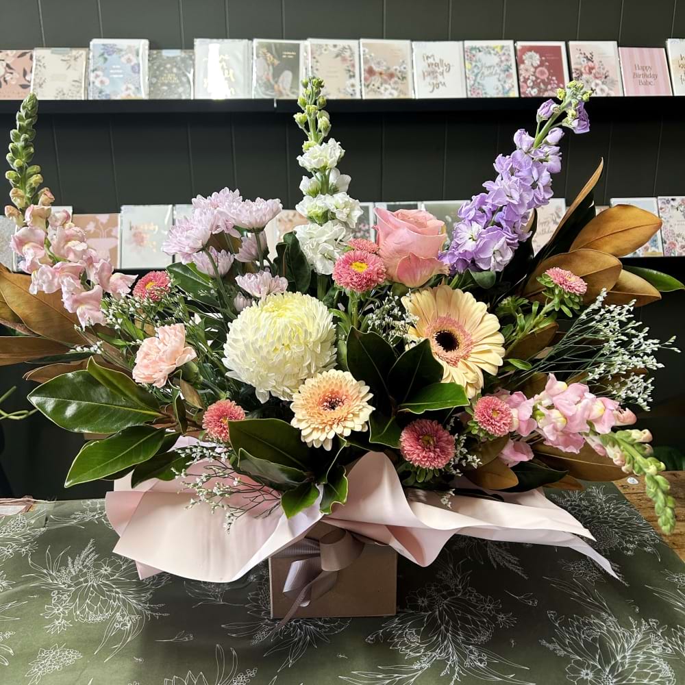 Pastel Boxed Blooms